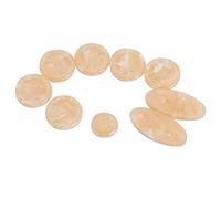 BESTonZON 9pcs/set Saxofón Alto Tenor Soprano Piezas De Llave De Saxofón Botones De Concha Accesorios De