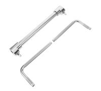 BESTonZON Abrazadera para Rack de Batería de Doble Cabezal Soporte Metálico Ajustable para Cencerro Estándar Accesorio para Percusión y Extensión Multiusos para Hardware de Jazz