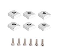 BESTonZON Abrazaderas de Tuerca de Bloqueo con Tornillos para Guitarra Eléctrica, Material de Aleación de Hierro y Zinc, Estilo Coreano, 2 Juegos de 6 Piezas para Puente de Trémolo
