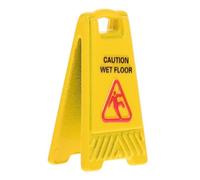 BESTonZON Accesorio De Señalización para Juguete De Cocina Letrero De Seguridad Amarillo Pieza para Casa De Muñecas