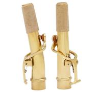 BESTonZON Accesorios Para Saxofón Alto De Corcho Kit De Reemplazo De Cuello Para Saxofón Tenor Dorado Boquilla Para Cuello De Cobre 2 Uds