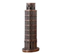 BESTonZON Acumulaciones de Adornos Torre Inclinada de estatuilla de la Torre propensión Modelo arquitectónico Decorativo Mini Modelo de construcción Aleación de Zinc