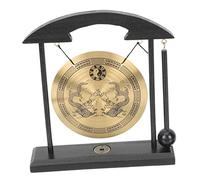 BESTonZON Adorno de Gong para Escritorio Diseño Vintage de Cobre Arte Feng Shui Artesanía Única para El Hogar o La Oficina