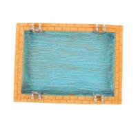 BESTonZON Adornos para Piscinas En Miniatura Accesorios para Jardines De Hadas Piscina De Casa De Muñecas Muebles De Mini Casa Sky-Blue