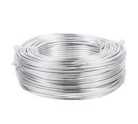 BESTonZON Alambre de Aluminio para Joyería 3 MM Flexible Color Plata 1 Rollo para Manualidades y Abalorios Material Liviano y Resistente Adecuado para Bisutería y Escultura