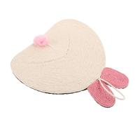 BESTonZON Alfombrilla Rascadora de Sisal Natural para Gatos Doble Colgante y Suelo Protección Versátil para Muebles y Sofá para Interiores y Hábitos Positivos de Arañazo