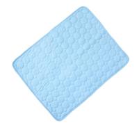 BESTonZON Alfombrilla Refrescante Plegable para Mascotas Cama Verano Perros y Gatos Colchoneta Fría Transpirable Azul Colchón Térmico para Descanso