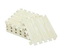 BESTonZON Alfombrillas de Suelo para Juegos de Bebés y Tapete de Espuma Eva Textura de Madera, Color Claro, 30x30x1 Cm, 10 Piezas, Acolchado, para Sala y Dormitorio, Adecuado para Gateo