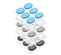 BESTonZON Almohadilla Silenciadora De Batería Autoadhesiva Transparente 30 Piezas Gel Resistente Adecuado Para Controlar El Sonido Compatible Baterías y Tambores 5 Hojas De 6 Silenciadores