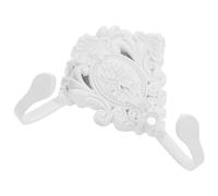 BESTonZON Alzapaños Diseño de Flores de Rosa para Cortinas 2 Piezas de Aleación de Zinc Ganchos Elegantes y Clásicos para Sujetar Cortinas en Interiores como Dormitorios