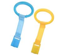 BESTonZON Anillos De Plástico Para Cuna 4 Unidades Anillas Colgantes Accesorios Para Parques Infantiles Anillas Para Bebés Kit De Ejercicios