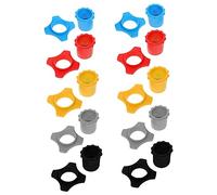 BESTonZON Anillos Diseño Antivuelco Micrófonos de Goma Protectores Anticaídas para 10 Juegos para Salas de Conferencia y Entrevistas