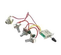 BESTonZON Arnés De Cableado Precableado Para Guitarra Incluye Atributos Clave Potenciómetros Control De Volumen Para Escenarios De Ensayo o Actuación