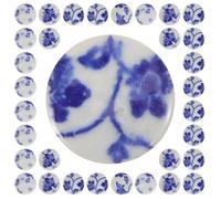 BESTonZON Azulejos de Cerámica Irregulares para Manualidades Piezas de Arte DIY de 100 G Fragmentos de Mosaico Azul y Blanco Materiales para Decoración y Proyectos Creativos