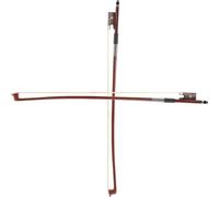 BESTonZON Báculo de Violín 1/8 para Niños Pelo de Caballo y Madera de Sándalo Rojo, Cómodo y Elástico, Pack de 2 Piezas para Práctica Profesional