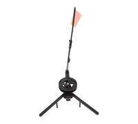 BESTonZON Bandera Plegable Triangular para Pesca en Hielo Negra Portátil y Resistente al Frío Accesorio Profesional para Pesca en Hielo Tamaño Compacto Adecuado para Deportes al Aire
