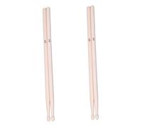 BESTonZON Baquetas De Arce Naturales 2 Pares Baquetas De Madera 5a Duraderas Para Principiantes Accesorios De Percusión