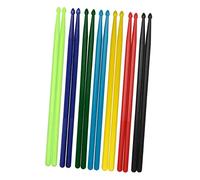 BESTonZON Baquetas de Nailon 5a Practica Tu Ritmo Estas Baquetas Ligeras Y Coloridas Son Ideales para Todas Las Edades