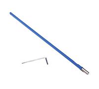 BESTonZON Barra de Armadura Unidireccional para Guitarra 3/4 de Acero de 42 Cm con Llave Hexagonal en L Azul, Tensor para Guitarra 4 y 5 Cuerdas, Accesorio de Ajuste Preciso y Resistente