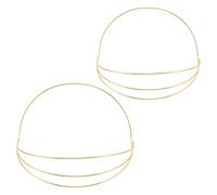 BESTonZON Base de Diadema de 4 Capas para Tocado Hanfu, Metal Ligero Color Dorado, 2 Piezas para Elaboración de Accesorios Cabello, Manualidades y Eventos Tradicionales