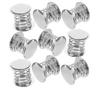 BESTonZON Bases Metálicas para Resortes Oscilantes de 2 CM con Adhesivo Doble Cara 10 Piezas para Juguetes de Baile Muñecas Oscilantes y Decoración DIY Tablero de Coche