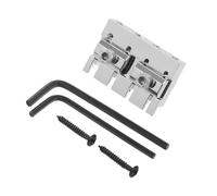 BESTonZON Bloqueos De Cuerdas Para Guitarra Eléctrica Sin Clavijero Cejuela De Bloqueo Para Guitarra Repuestos De Trémolo Color Plata Estabilizador De Cuerdas