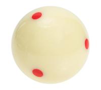 BESTonZON Bola de Billar Blanca de Resina Resistente con Puntos para Entrenamiento Práctica y Profesional