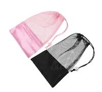BESTonZON Bolsa Cordón para Zapatillas de Ballet, Bolsa para Guardar Zapatos de Baile, 2piezas, Malla Transpirable, Diseño, Adecuado para Recitales de Danza