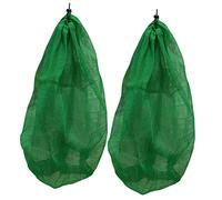 BESTonZON Bolsa de Pesca Portátil 2 Pcs Red de Pesca de Nailon Cordón Diseño Plegable Resistente y Ligera para Almacenamiento de Peces para Actividades Libre
