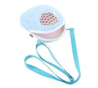 BESTonZON Bolsa de Transporte para Hámster y Pequeños Roedores Interior de Algodón y Cálido Diseño Transpirable con Correa de Hombro Ajustable para Viajes y Mediano Azul