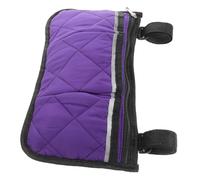BESTonZON Bolsa Organizadora Lateral para Silla de Ruedas y Cochecito Infantil, Multifuncional, Tamaño 32.5x18 Cm, Color Morado, Resistente, Doble Correa Ajustable, Almacenamiento Seguro