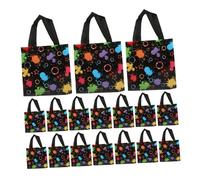BESTonZON Bolsas de Obsequio de Tela No Tejida Neón 20 Unidades Tamaño Mediano Reutilizables para Fiestas de Cumpleaños Showers Halloween y Decoraciones Temáticas