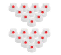 BESTonZON Boquillas Blancas para Latas de Aerosol 20 Pcs Tapas de PE Resistentes para Pintura en Aerosol Boquillas Gruesas para Pulverización Precisa Accesorios para Grafitis y