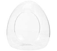 BESTonZON Botella Ecológica de Vidrio en Forma de Huevo Grande para Micropaisaje, Maceta Decorativa para Plantas Suculentas y Musgo, Contenedor Multiusos para Jardinería Interior