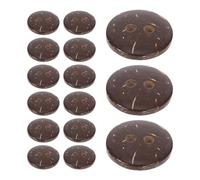 BESTonZON Botones Naturales de Cáscara Redondos 15 Mm 2 Agujeros 120 Piezas para Costura, Manualidades y Decoración de Ropa, Bolsos y Accesorios Bohemios