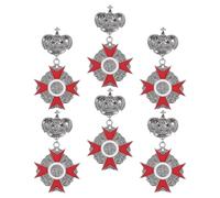 BESTonZON Broche de Emblema Vintage Británico para Hombre 6 Piezas de Aleación Resistente Insignias Reales para Bodas Eventos y Uso Diario Accesorio Elegante y Ligero