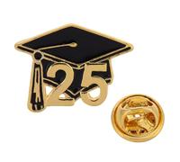 BESTonZON Broche de Graduación Birrete Metalico Esmaltado, Pin de Estudiante Decorativo, Accesorio para Ropa Ceremonia Universitaria, Insignia Conmemorativa para Alumno, Diseño Detallado