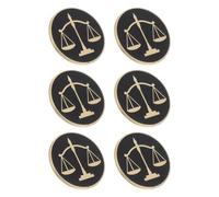 BESTonZON Broche de Metal Balanza de Justicia 6 Piezas Broches de Solapa para Abogados y Jueces Accesorio Elegante para Trajes Profesionales Obsequio Legal para Estudiantes y