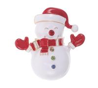 BESTonZON Broche de Muñeco de Nieve de Aleación Esmaltado, Pin de Solapa Navideño Ligero para Mujer, Accesorio Decorativo para Bolsos, Abrigos y Suéteres en Fiestas de Invierno