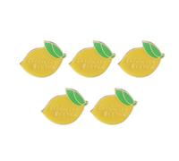 BESTonZON Broche de Pecho Forma de Limón Pequeño 5 Unidades Accesorio Decorativo para Disfraces y Ropa Casual Diseño Creativo de Frutas Adecuado para Eventos y Uso Diario