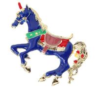 BESTonZON Broche Esmaltado de Caballo Metálico para Solapa Broche para Traje y Mochila Accesorio Decorativo Unisex Pin de 1 Pieza Adecuado para Ropa y Sombreros