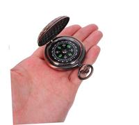 BESTonZON Brújula de Bolsillo Retro de Aleación de Zinc para Senderismo y Camping Navegación Precisa y Resistente para Actividades Diseño Estilo Reloj Antiguo