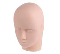 BESTonZON Cabeza Maniquí de Silicona para Extensión de Pestañas y Práctica de Maquillaje Reutilizable para Formación Profesional y Técnicas de Masaje Facial
