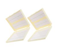 BESTonZON Caja de 2 Organizadores para 100, Estuche de Almacenamiento Deslizante de Laboratorio, Color Beige, Reutilizable, para Estudios Científicos y Educación