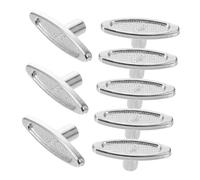BESTonZON Caja De 8 Piezas de caja de música kit de reparación de globos de nieve cuarto de llavero titular teclas de reloj para dar cuerda música keyong planchar Silver