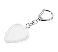 BESTonZON Caja De Colección De Púas De Guitarra Transparente Portapúas Portátil Forma De Corazón Organizador Fácil para Almacenamiento De Púas para Músicos y Diario