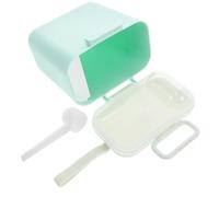 BESTonZON caja de leche en polvo Porta fórmula sobre la marcha contenedor de proteína en polvo para llevar dispensador de fórmula de viaje recipiente de leche en polvo páginas Light Green