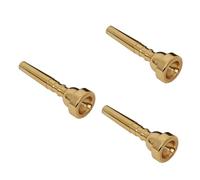 BESTonZON Caja De Reloj 3 Piezas Boquilla De Trompeta De Cobre Cucurucho Reemplazo De Boquilla De Trompeta Trombón Accesorios De Plata Instrumento De Voz Trompeta Bb Bugle Pequeña Metal 5c