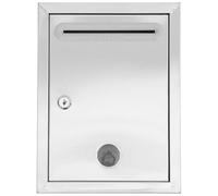 BESTonZON Caja de Sugerencias Metálica para Pared Cerradura Segura, Buzón de Quejas y Donaciones de Tamaño Mediano, Buzón Vintage Resistente para Oficina y Espacio Público Ranura de Acceso