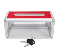 BESTonZON Caja de Tarjetas de Presentación de Escritorio con Cerradura, Organizador Multifunción para Oficina y Recepción, Soporte Práctico y Cómodo para Tarjetas, Urna Electoral Portátil